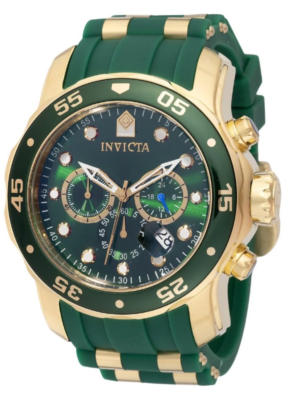 Invicta Pro Diver SCUBA Men's Watch - 48mm, Green, Gold (18196)